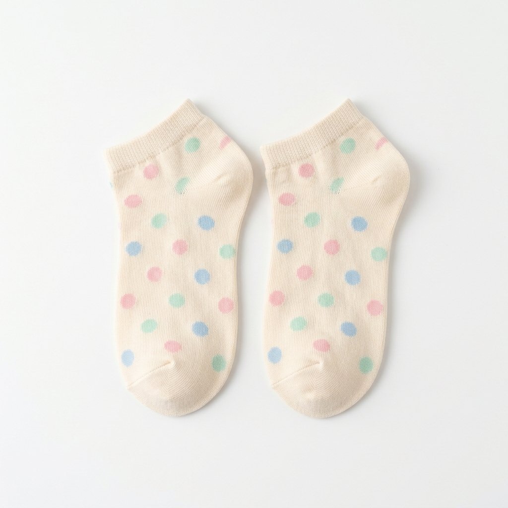 Miniso Pastel Polkadot Ankle Socks