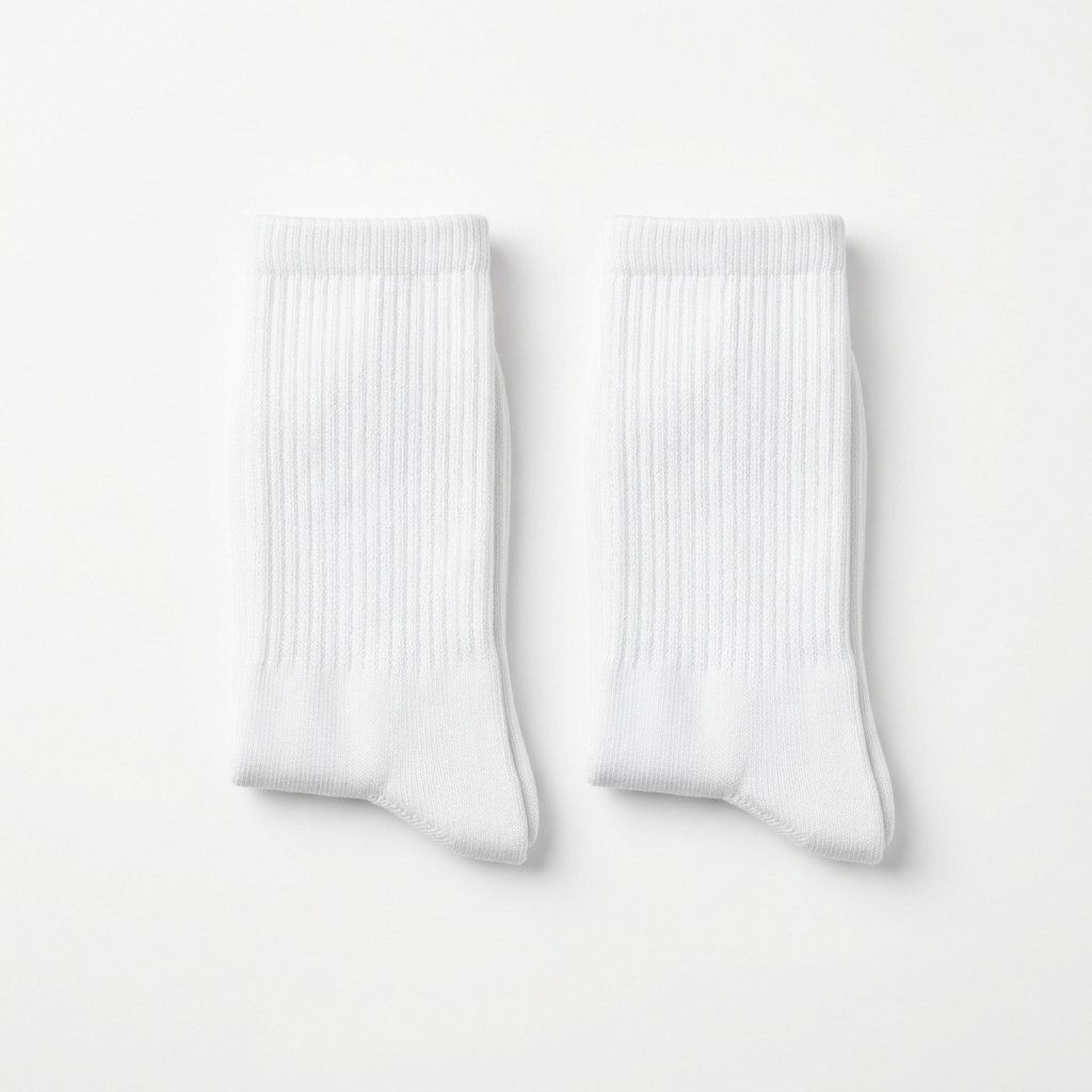 Mr DIY Classic White School Socks