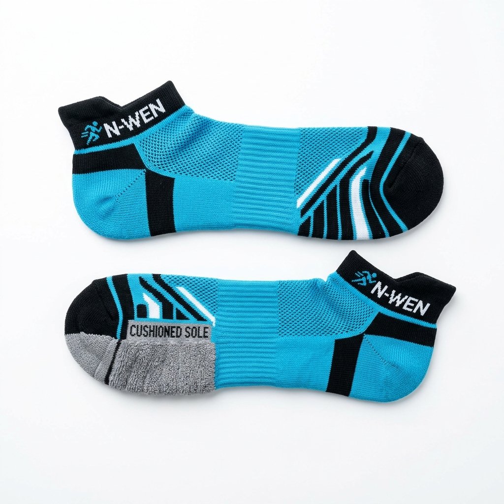 N-Wen Running Quarter Cushion Sport Socks